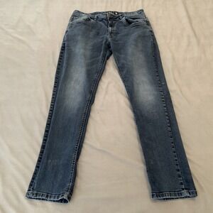 SOBK Jeans Mens 36x30‎ Blue Straight Leg Denim Stretch Casual Classic Brooklyn